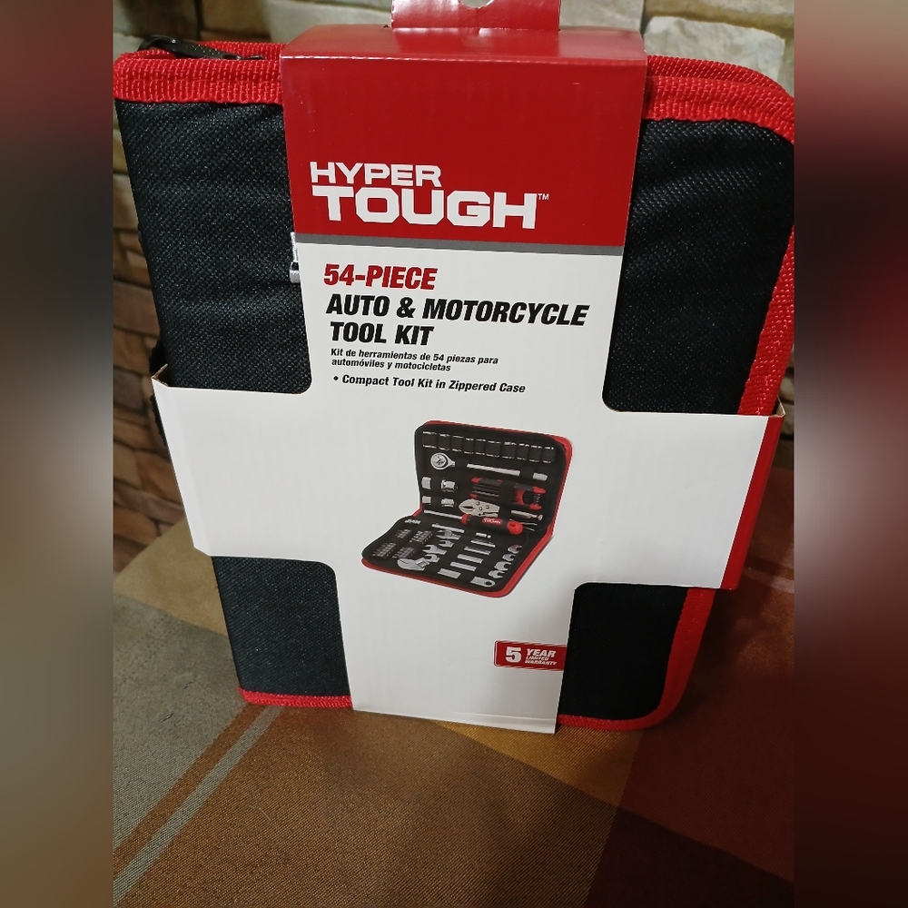 New Hyper Tough 54 Piece Tool Kit